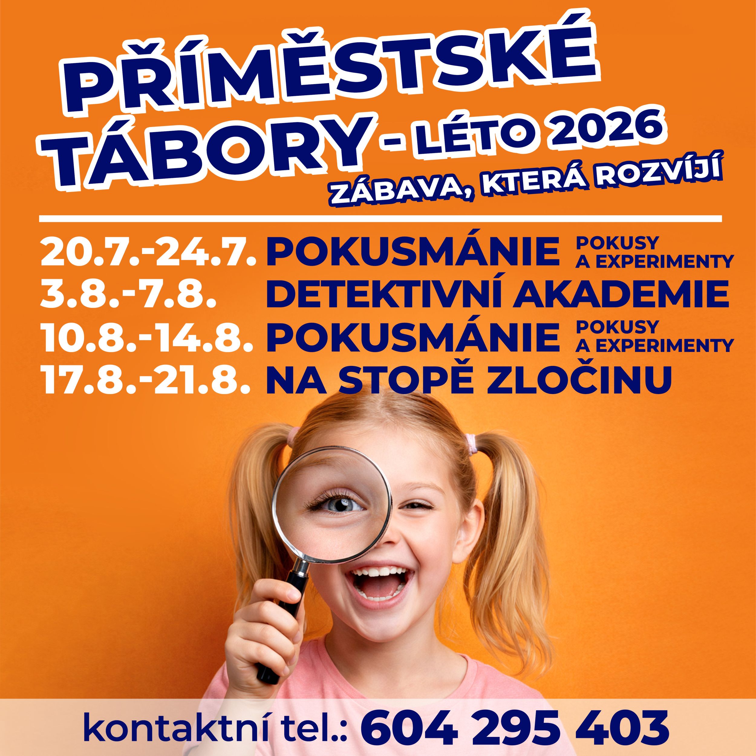 Př&iacute;pravy na na&scaron;e letn&iacute; př&iacute;městsk&eacute; t&aacute;bory jsou v pln&eacute;m proudu